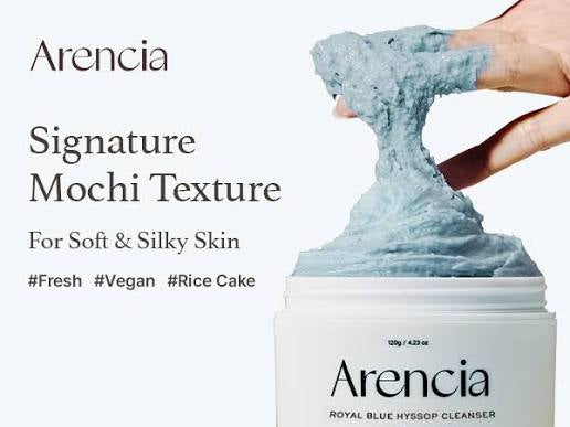 Arencia – Fresh Blue Hyssop Rice Mochi Cleanser - 120g