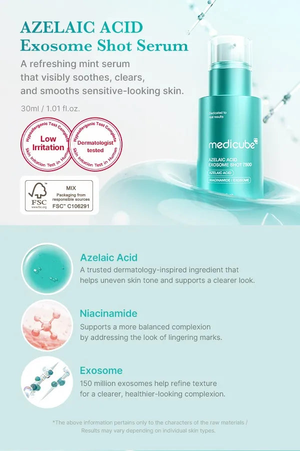 Medicube – Azelaic Acid Exosome Shot Serum 7500 - 30ml