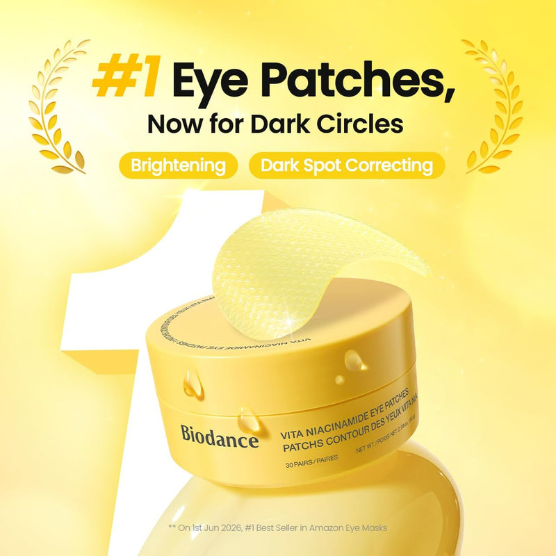 Biodance – Vita Niacinamide Eye Patches (30 pairs / 60 pads)